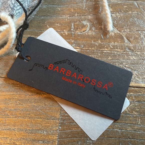 Barbarossa Striped Wool Fringe Scarf🖤 - Picture 6 of 7